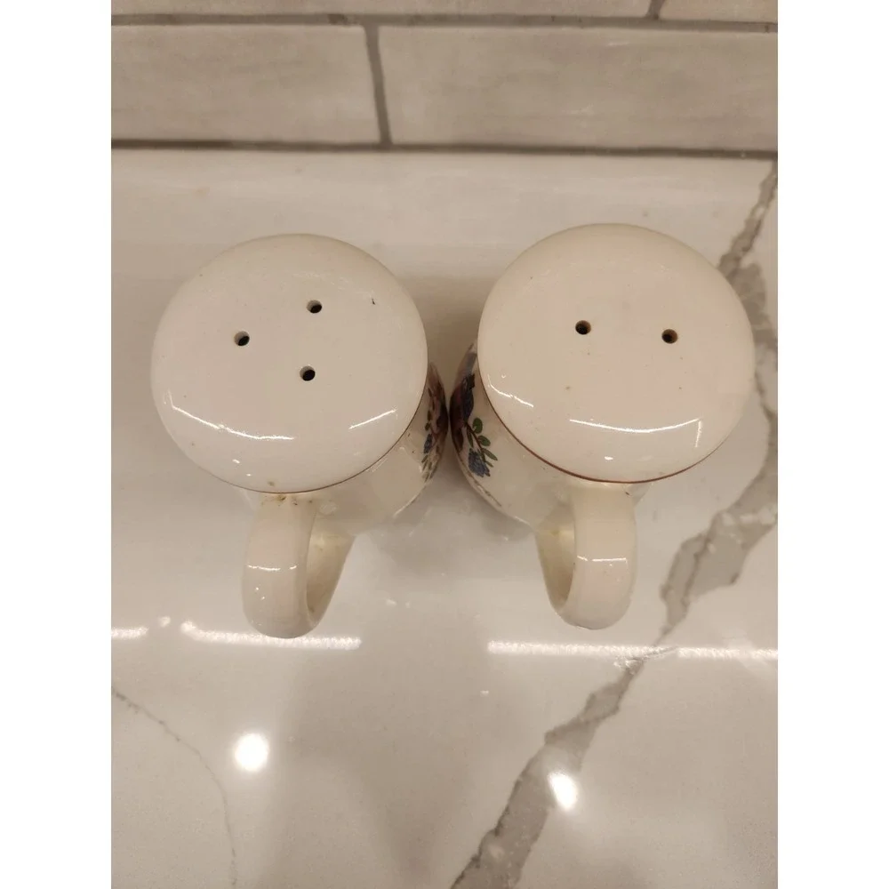 Vintage Ceramic Jamestown China Country Home Salt & Pepper Shaker Set Grannycore